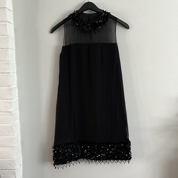 NWOT Milly beaded black dress - Picture 11 of 14